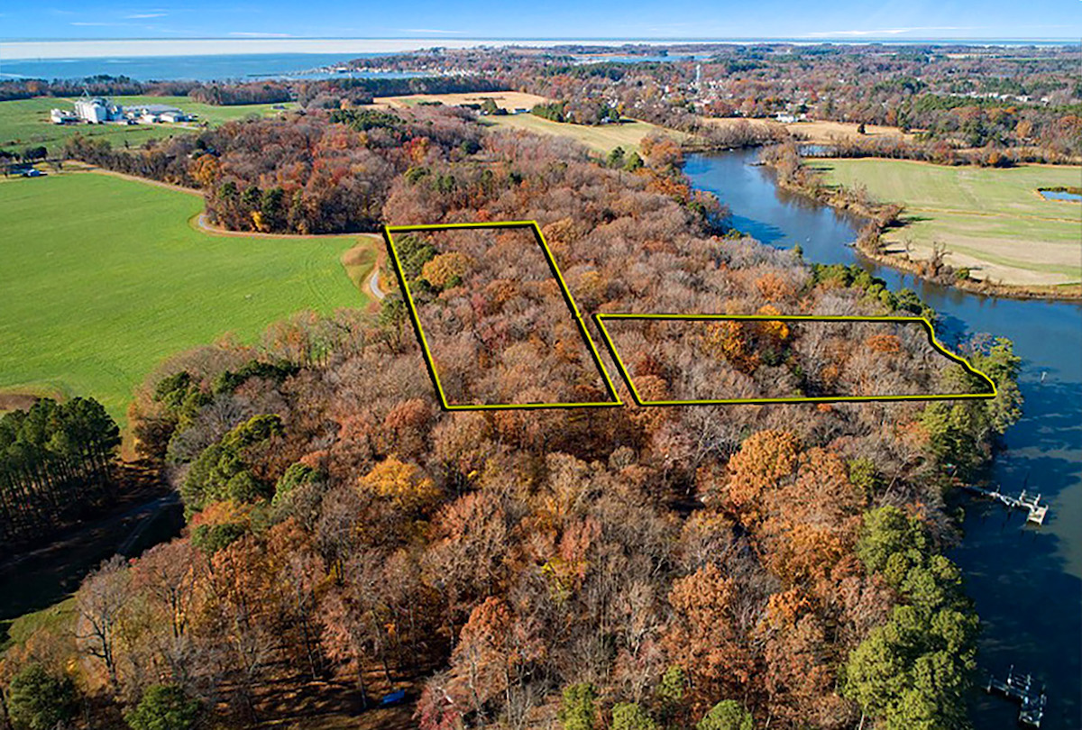 Waterfront Home on 7.9± Acres With Boat Pier On Private Rock Hall Wooded Tract In Kent County